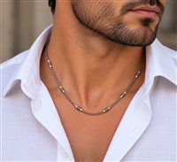 Vicenza - Piazzetta Palladio 2 - Collana Zancan Uomo Eternity Titanium in Titanio ETC299G - ETC299G